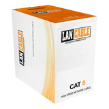 Caja Cable De Red Utp 100 Metros Cat 6 Color Blanco