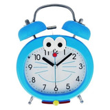 Reloj Despertador Campana  De Gato Para Niño Alarma Con Luz