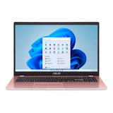 Asus Vivobook Go 15.6  Pentium N600 4gb 128gb Ssd W11 Rosa