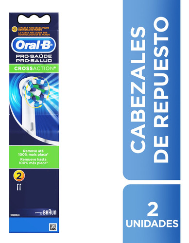 Repuesto Para Cepillo Eléctrico Oral-b 2 Unid