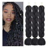 Extensiones De Trenzas Africanas Cabello Kanekalon 1 Pieza