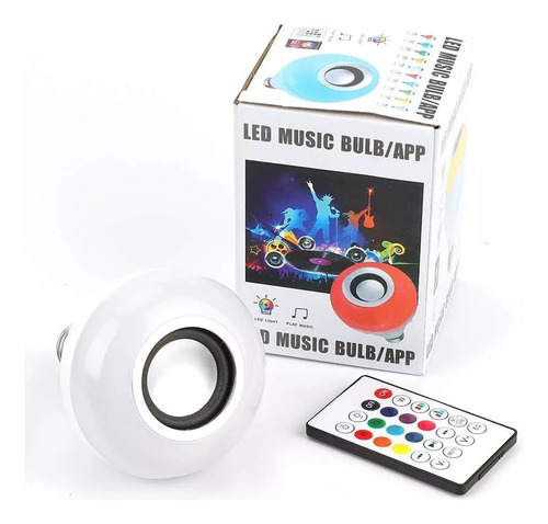 Bombillo Luz Led Control Inalámbrico Bluetooth Rgb Música