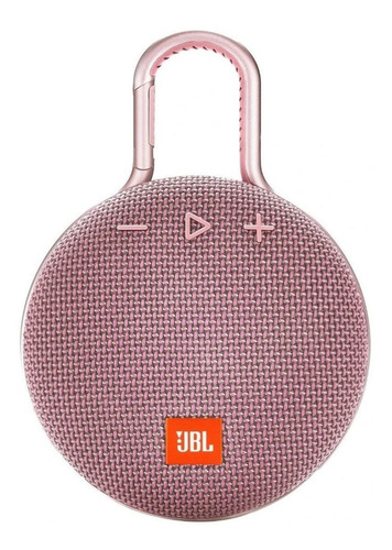 Parlante Jbl Clip 3 Portátil Con Bluetooth Waterproof Dusty Pink 