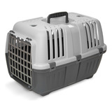 Caja Transportadora De Mascota Chica Art 4076 Color Gris