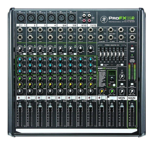 Controlador 12 Canales 16 Efectos Mackie Profx12v2 Mixer