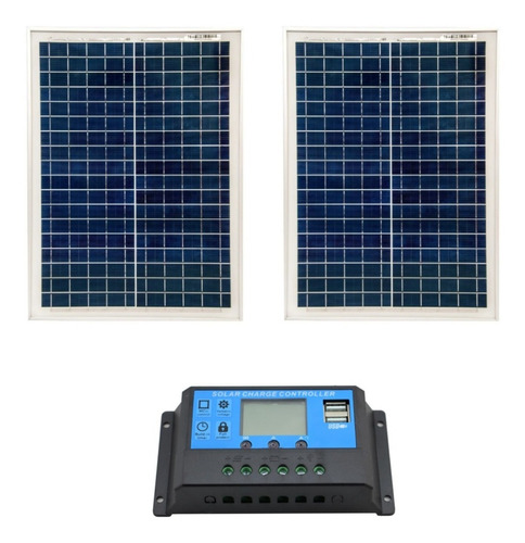 Kit Painel Placa Solar Para Caminhão Carrega Bateria 24v 12v