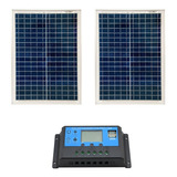 Kit Painel Placa Solar Para Caminhão Carrega Bateria 24v 12v