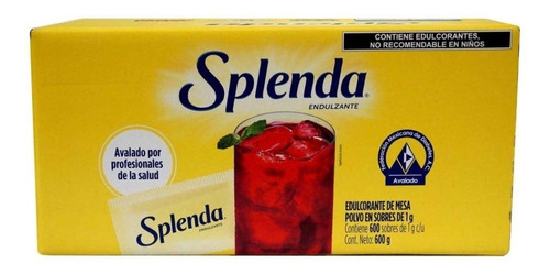 Sustituto De Azúcar Splenda 600 Sobres De 1gr C/u