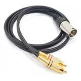 Cable Canon Xlr A 2 Rca Macho 2 Mts Audio Mixer Potencia