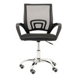 Cadeira Para Escritório Preta Confortável 360 Graus Rodinhas