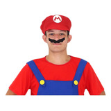 Acessório Fantasia Mario & Luigi Bros Chapéu Adulto T- Único