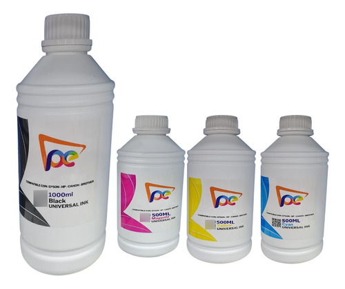 1litro + 500ml Color Para Eps L3250 L5190 L3150 L3110 L210