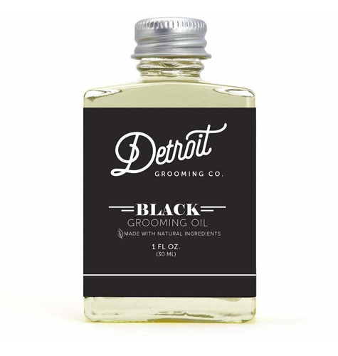 Aceite Para Barba De Detroit Grooming Co.  Edición Negra  Ac