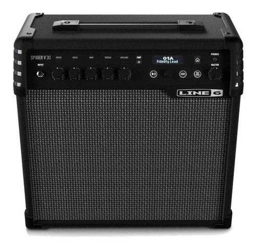 Amplificador Line 6 Spider V 30 Para Guitarra De 30w Color Negro 220v