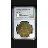 Moneda De Oro 1795p Jf 8 Escudos Colombia