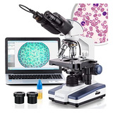Microscopio Compuesto Binocular Biológico Led Amscope B120c-