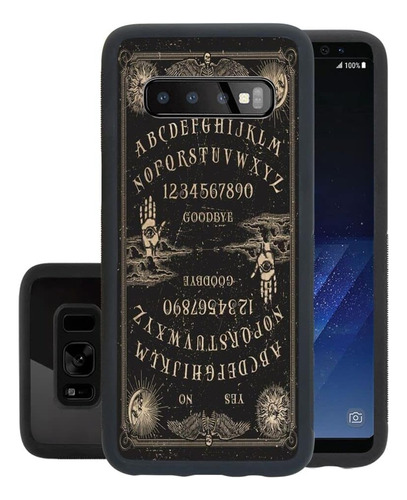 Funda Negra Diseno Ouija Para Samsung Galaxy S10 Plus