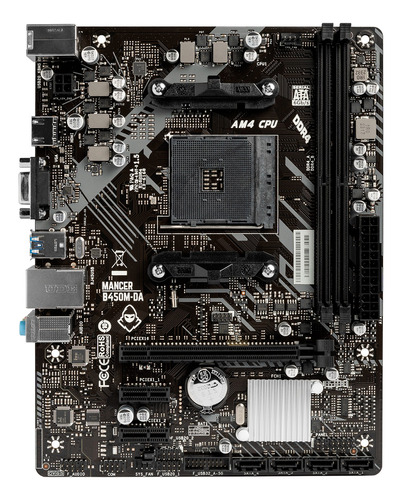 Placa Mae Mancer B450m-da, Ddr4, Socket Am4, M-atx