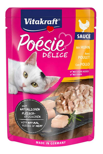 Vitakraft Cat Snack Poesi Delice Sabor Pollo 85gr