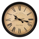 Reloj De Pared 50 Cm Numeros Romanos Vintage - Sheshu