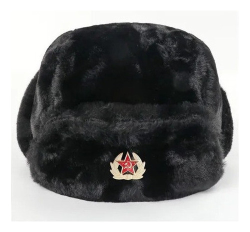 Nuevo Gorra Rusa Shapka Ushanka (negra, Medic 60) A