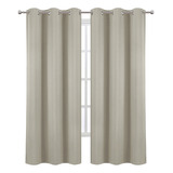 Cortinas Blackout Con Aislamiento Térmico 1.32m X 2.13m Color Ocre