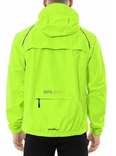 Chaqueta De Ciclismo Baleaf Para Hombre, Impermeable, Reflec