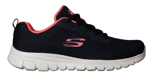 Tenis Deportivos Skechers Graceful En Color Negro Mujer