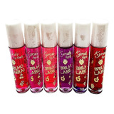 Kit 6 Batom Gloss Labial Infantil Fantasy Discoteen Crianças Cor Coloridos