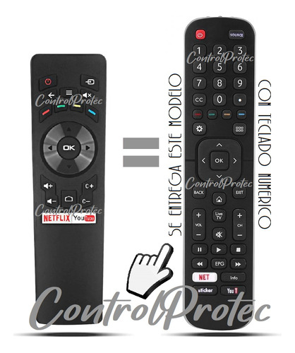 Control Remoto Para Smart Noblex Dj32 Dj43 Dj50 Con Teclado