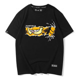 Camiseta De Manga Corta De Algodón Puro Garfield Cat Funny