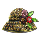 ' Las Mujeres Joyas Antiguas De Oro Sombrero Pin Ropa Broche