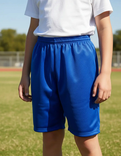Short Escolar Niño Niña Pack 2 Pzas Cómodo Tallas 4 Al 10