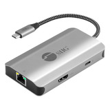 Siig Hub Usb C 5 En 1, Salida Hdmi 4k 30hz/ethernet 1gbps/2x