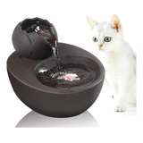 Fuente De Agua Para Gatos Automatico De Ceramica 1.5 Lt