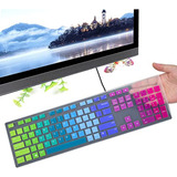 Funda De Teclado  Colorida Para Teclado Inalámbrico Dell Km6