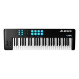 Controlador Midi 49 Teclas Sensíveis Alesis 49 V49ii Usb