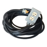 Extension Cable Uso Rudo 15m Calibre 10 Reforzada 100% Cobre
