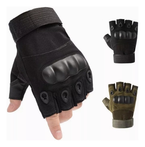 Guantes Tacticos Militar Medio Dedo Motocicleta Y Bicicleta