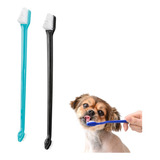 Cepillo De Dientes Doble Largo Para Perros Y Gatos X2