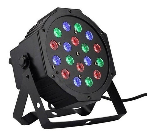 Pack 2 Foco Proyector Led Rgb Dmx Disco Fiesta Luces 1411