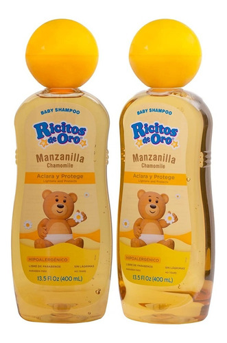 800ml Ricitos De Oro Shampoo 2u