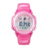 Reloj Skmei 1451 Niños Digital Sumergible Rosa Suave