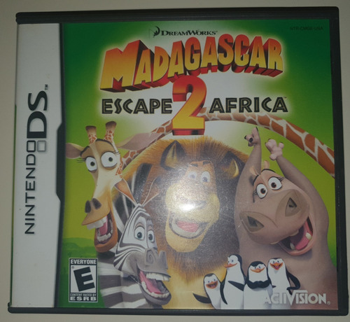 Jogo Nintendo Ds Madagascar 2 Espace Africa Dream Works