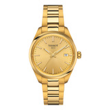 Reloj Mujer Tissot T150.210.33.021.00 Pr 100 Color De La Correa Dorado Color Del Bisel Dorado Color Del Fondo Dorado