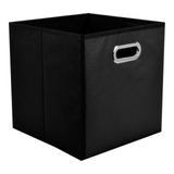 Cubo Plegable Organizador Gaveta Negro 27x27x28 Cm C01
