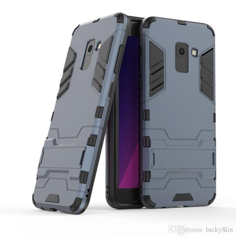 Funda Iron Case Para Samsung Galaxy A8 Sm-a800s Uso Rudo Color Gris Espacial