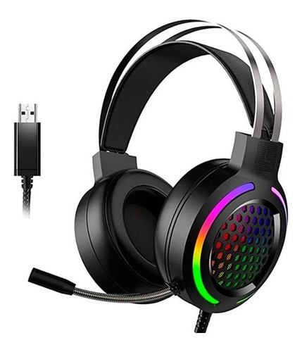 Audífonos Diadema Gamer Gamertech Rgb M12 Pc/consolas