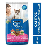 Alimento Para Gatitos Cat Chow X1kg Comida Gatos Bebes 