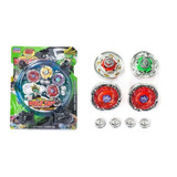 Kit Brinquedo Beyblade Tornado Para Meninos Com Lançador Cor Colorido